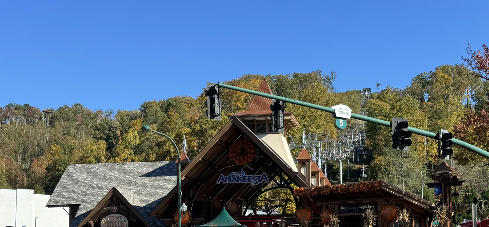 Anakeesta Parkway entrance in Gatlinburg