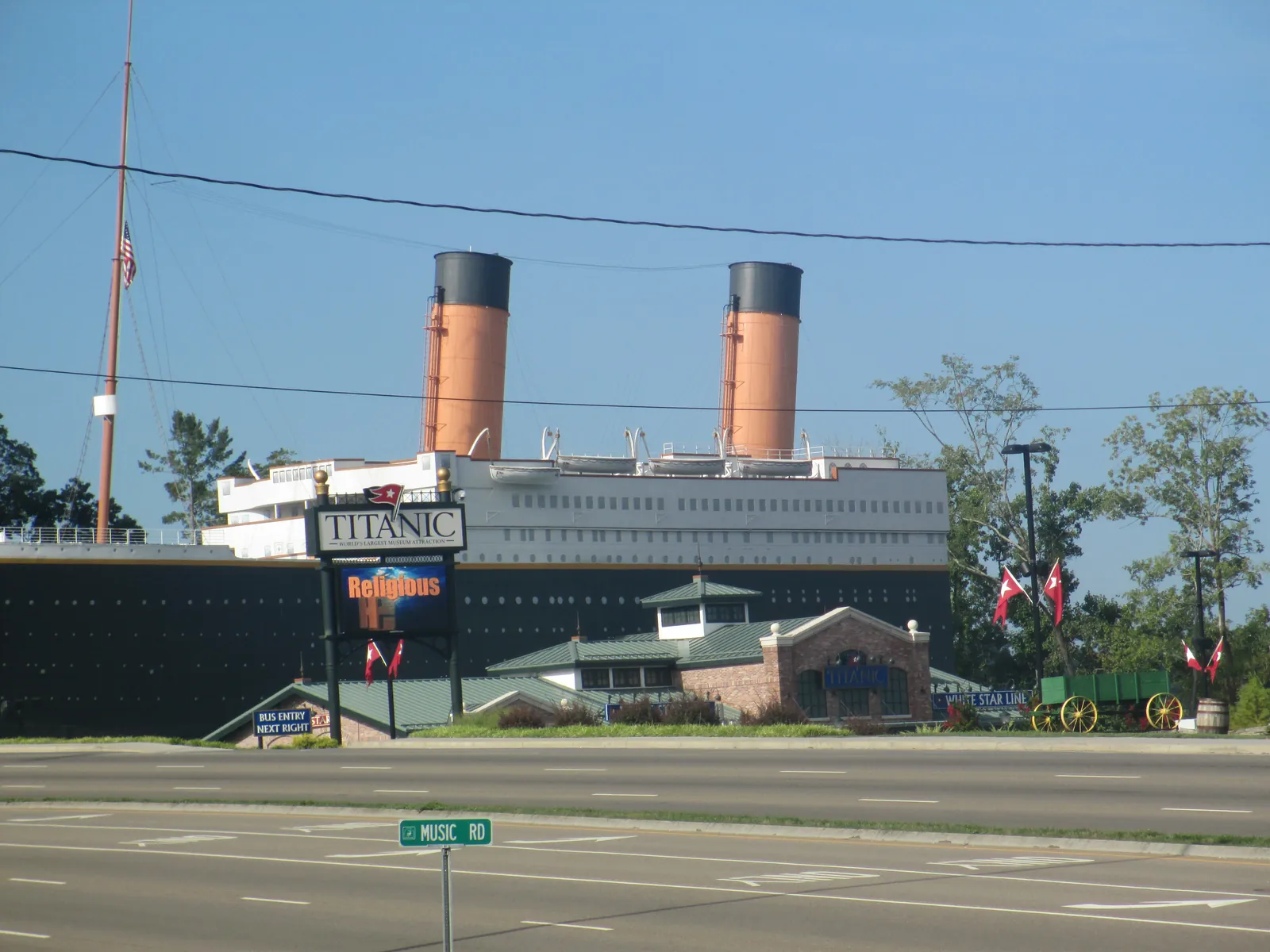 Titanic Museum replica in Pigeon Forge